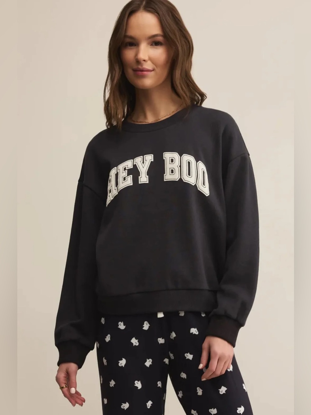 HEY BOO CLASSIC CREW - Z SUPPLY HALLOWEEN